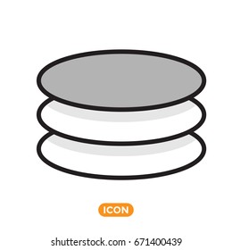 Layers Vector Icon. Layout Symbol. Convas Icon