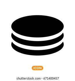 Layers Vector Icon. Layout Symbol. Convas Icon