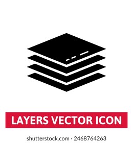 Icono de Vector Capas. Señal de varias capas. 