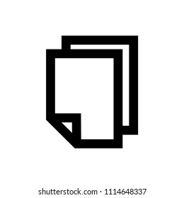 Layers vector icon, page symbol. Simple, flat design for web or mobile app