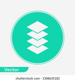 Layers vector icon sign symbol