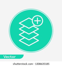 Layers vector icon sign symbol