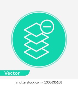 Layers vector icon sign symbol
