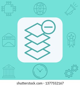 Layers vector icon sign symbol