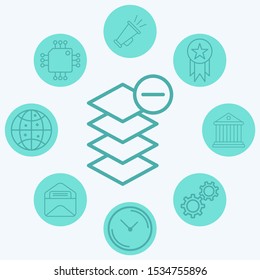 Layers vector icon sign symbol