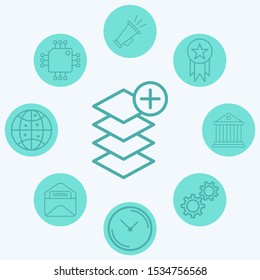 Layers vector icon sign symbol
