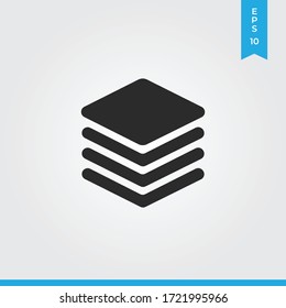 Layers vector icon, simple sign for web site and mobile app.