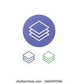 Layers Vector Illustration, outline icon. EPS 10