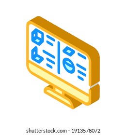 layers virtual reality isometric icon vector. layers virtual reality sign. isolated symbol illustration