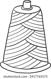 rejilla de contorno monocromo ondulado de capas