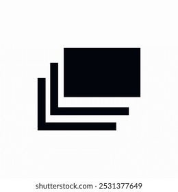layers windows tab icon sign vector