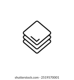 Icono de Layersline. Ilustración vectorial. EPS10