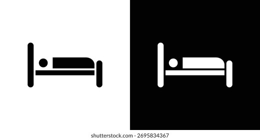 Laying in bed icon concept design element. pictogram icons.