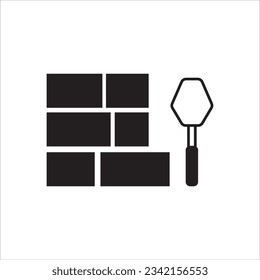 laying bricks icon vector illustration symbol