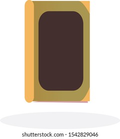 laying brown book graphic vector