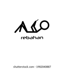 laying down logo which means relaxing to release stress, especially Indonesian otang used to call it rebahan