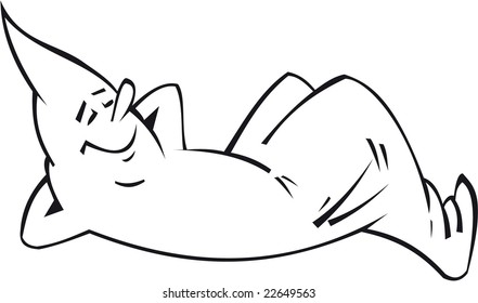 laying ghost