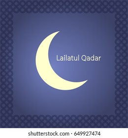 Laylatul Qadar. Vector illustration.
