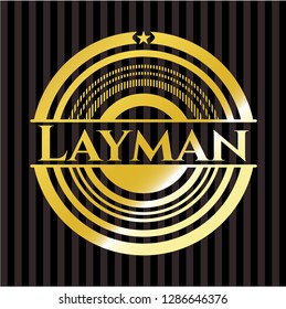 Layman golden emblem