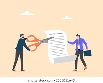 Layoffs and redundancies of companies experiencing financial difficulties
