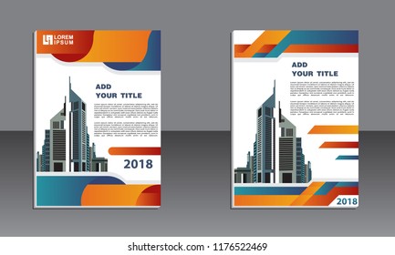 layout abstract orange background modern cover design modern book cover Brochure cover template,annual report, magazine vector.