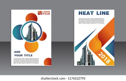layout abstract orange background modern cover design modern book cover Brochure cover template,annual report, magazine vector.