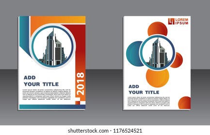 layout abstract orange background modern cover design modern book cover Brochure cover template,annual report, magazine vector.
