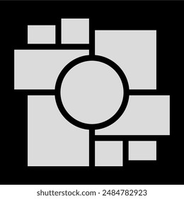 layout abstract photo frames and digital photo wall template
