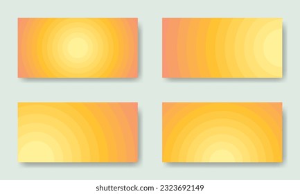Layout from Abstract sunshine geometric backgrounds.Yellow to white gradient of curved stripes. Summer template