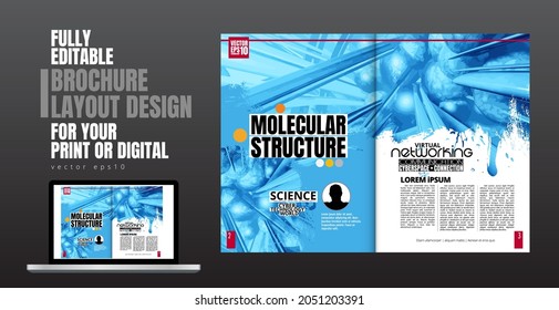 Layout with abstract technology concept ready for use, vector