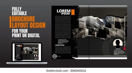Layout com conceito de tecnologia abstrata pronto para uso, vetor