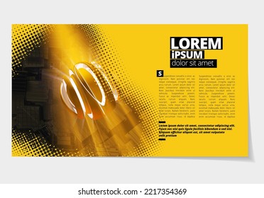 Layout with abstract technology concept ready for use, vector