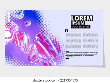 Layout with abstract technology concept ready for use, vector