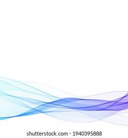 Layout for advertising. blue wave