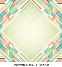 Layout with angular shapes. Vector illustration.