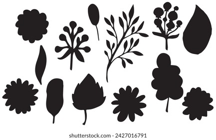 layout autumn hand drawn doodle leaf vector, vector autumn leaves doodles