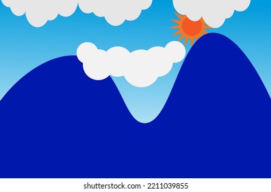 The layout background abstrac view mountain