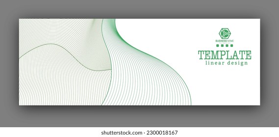 La disposición de la pancarta, portada, afiche, afiche. Plantilla de estilo lineal