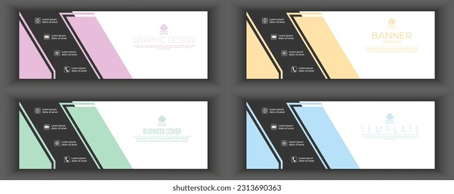 Das Layout des Banners, Covers, Poster, Poster. Eine Reihe geometrischer Vorlagen