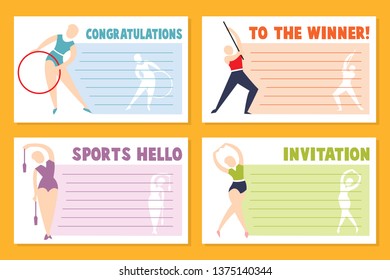Layout banner template design for  sport event, tournament or championship - sport greeting card