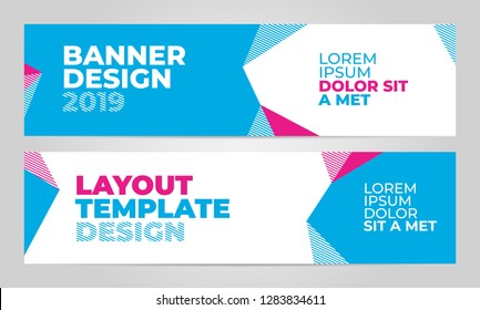 Layout Banner Template Design For Winter Sport Event, Tournament Or Championship. 2019 Trend.