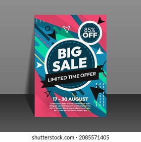 Layout Big Sale Poster Template Design Vector EPS10 great for any typical sale promotion projects or any other similar purposes