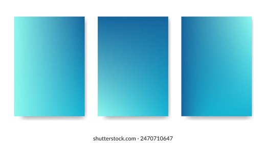 Layout blue gradient covers. Smooth blurred mixing colors background. Abstract Light effect. Brochure, poster, banner, flyer, card template