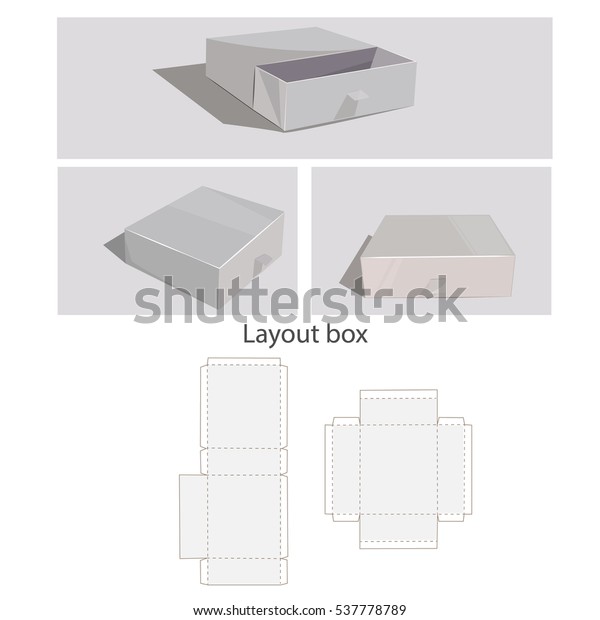 boxes with brackets on blueprint background image
