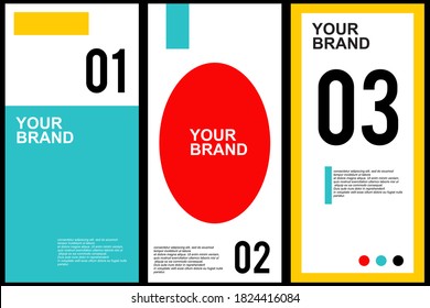 Banner de diseño de etiqueta de marca de diseño plantilla de publicación de medios sociales