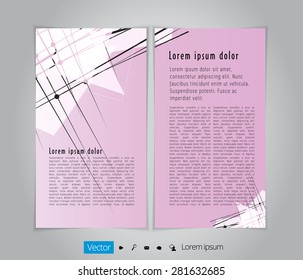 Layout brochure. Editable vector 