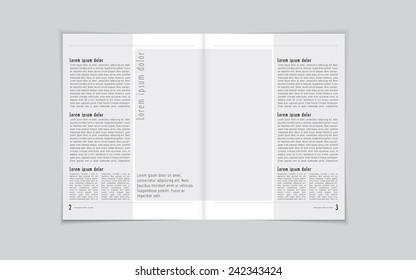 Layout brochure, vector 