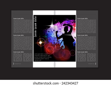Layout brochure, vector 