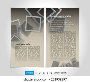 Layout brochure, vector
