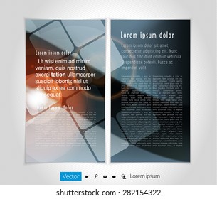 Layout brochure, vector